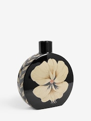 Rockett St George Black Large Floral Large Vase - Image 3 of 4