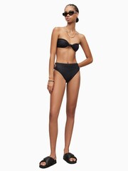 AllSaints Black Emma Bikini Top - Image 3 of 6