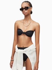 AllSaints Black Emma Bikini Top - Image 5 of 6