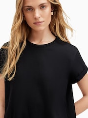 AllSaints Black Anna Mini Dress - Image 4 of 6