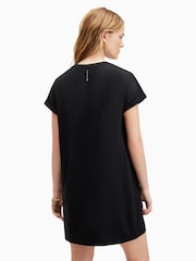 AllSaints Black Anna Mini Dress - Image 5 of 6