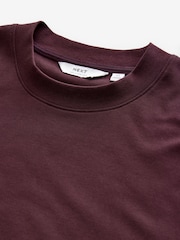 Burgundy Red Relaxed Fit Smart Soft Touch Heavyweight T-Shirt - Image 6 of 7