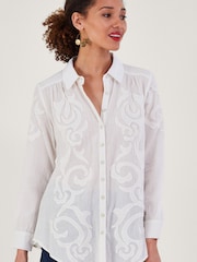 Monsoon Natural Detail Apllique Blouse - Image 1 of 5