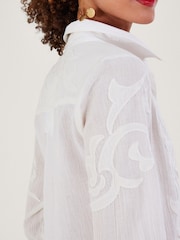 Monsoon Natural Detail Apllique Blouse - Image 4 of 5