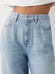 Mid Blue Denim Hourglass Loose Wide Leg Jeans - Image 6 of 8