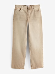 Beige Baggy Wide Leg Jeans - Image 6 of 7