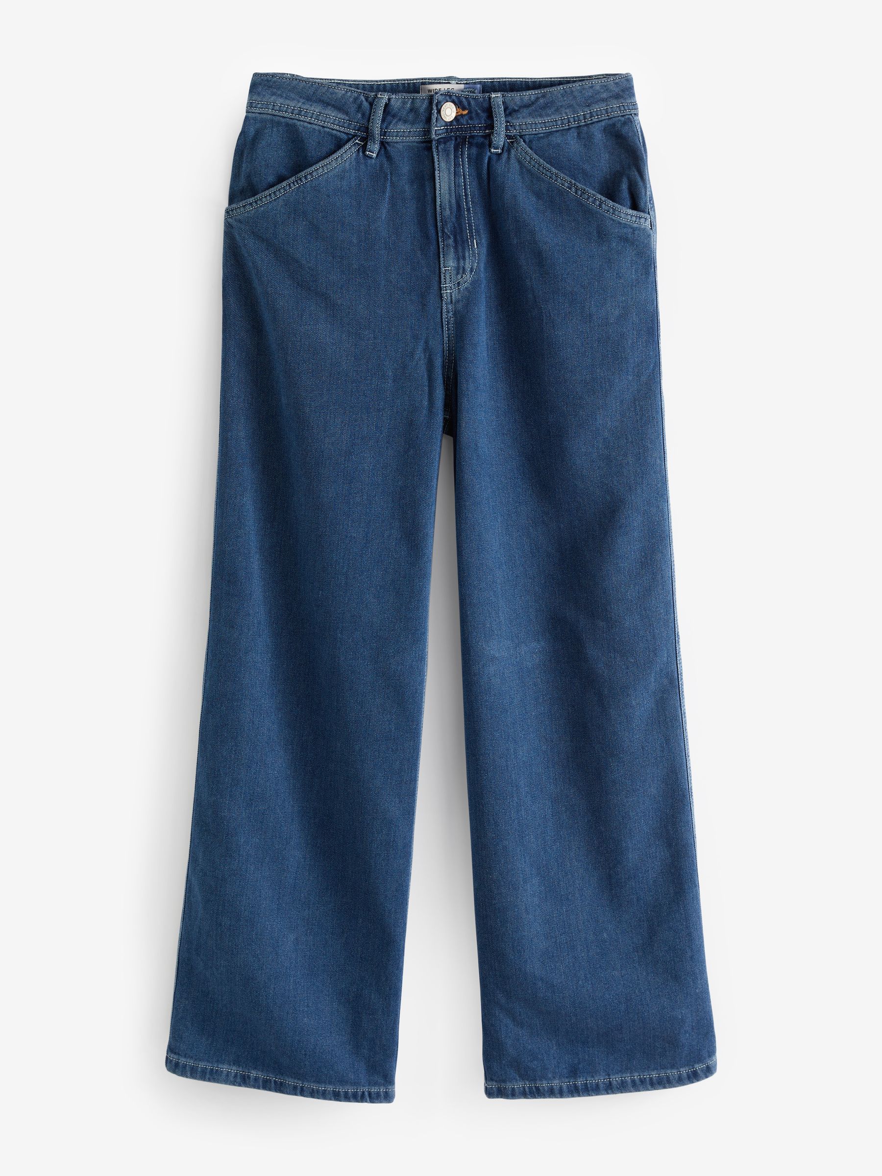 Buy Dark Blue Carpenter Wide Leg Jeans from Next Luxembourg
