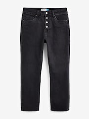 Black Comfort Stretch Straight Jeans - Image 5 of 6