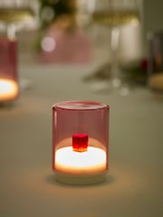 Indigo Owl Pink Small Gem Wireless Table Lamp - Image 1 of 5