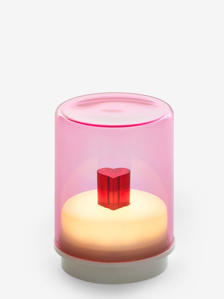 Indigo Owl Pink Small Gem Wireless Table Lamp - Image 5 of 5