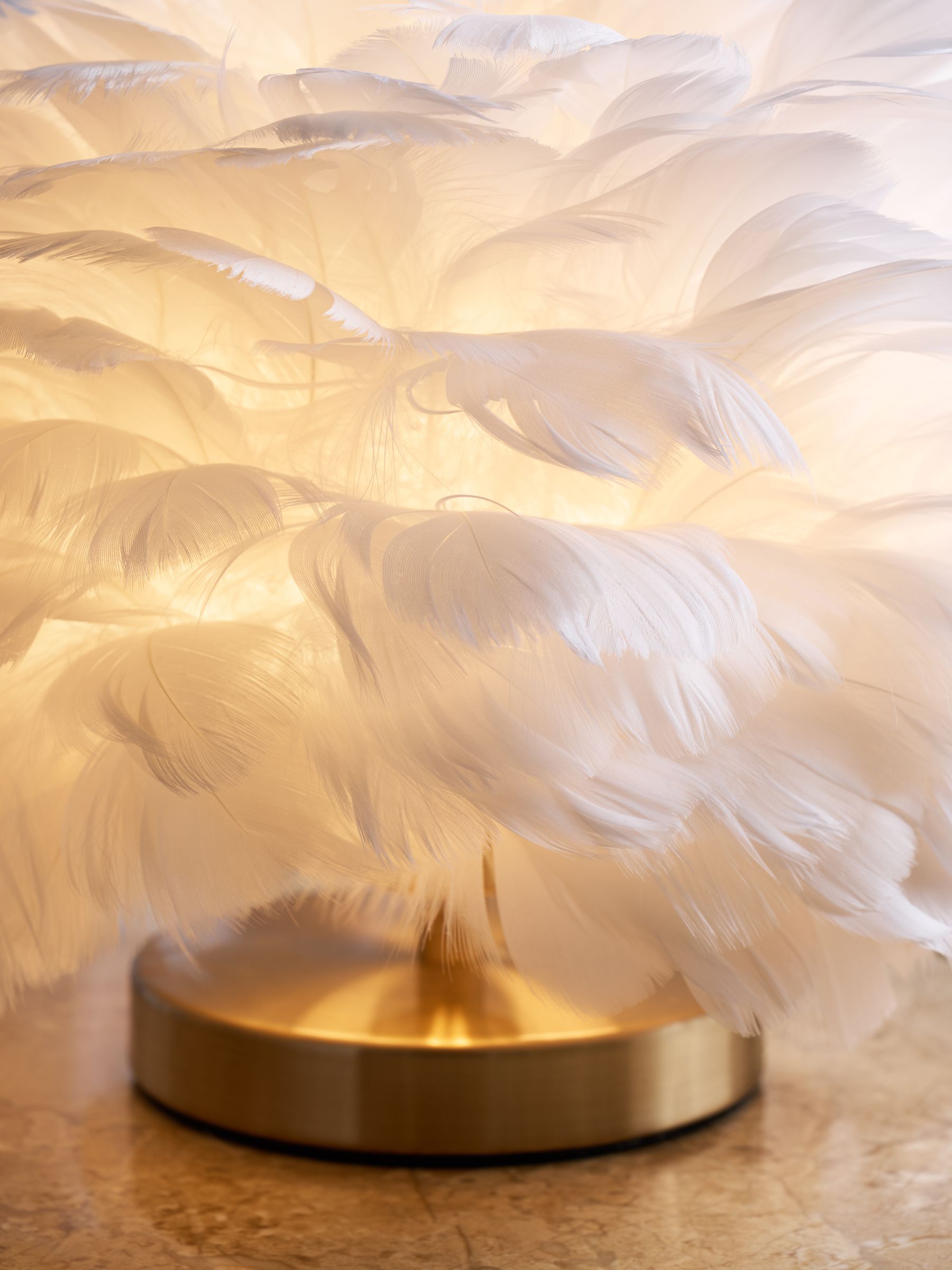 Lipsy feather table lamp outlet