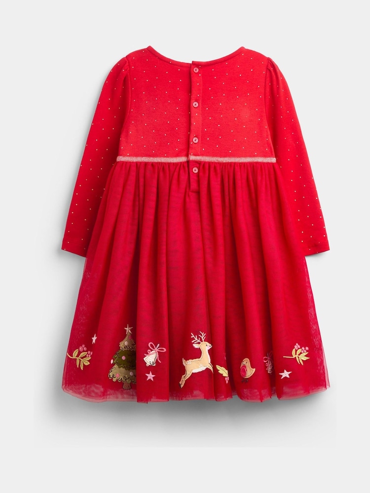 JoJo Maman Bébé Appliqué Hem Combo Dress - 4суретінің 2 суреті JoJo Maman Bébé Appliqué Hem Combo Dress - 4суретінің 2 суреті