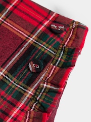 JoJo Maman Bébé Tartan Skort And Jersey Embroidered Top - Bild 7 av 7
