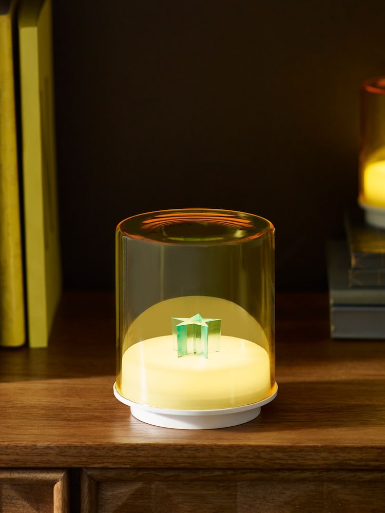 Indigo Owl Yellow Gem Wireless Table Lamp - Image 1 of 5