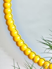 Novogratz Yellow Bobbly Mirror - Image 2 of 4