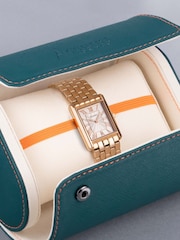 Accurist Ladies Rose Gold Tone Rectangle Stainless Steel Bracelet 26mm Watch - Image 4 of 6