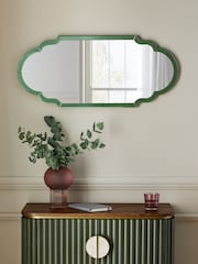 Clarke & Clarke Green Wobble Glass Mirror - Image 2 of 6
