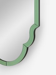 Clarke & Clarke Green Wobble Glass Mirror - Image 5 of 6