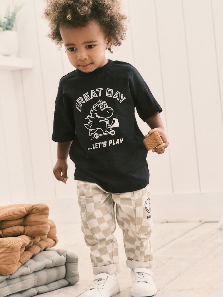 Black Short Sleeve Character T-Shirt (3mths-7yrs) - Image 2 of 6