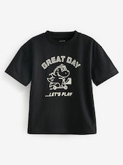 Black Short Sleeve Character T-Shirt (3mths-7yrs) - Image 4 of 6