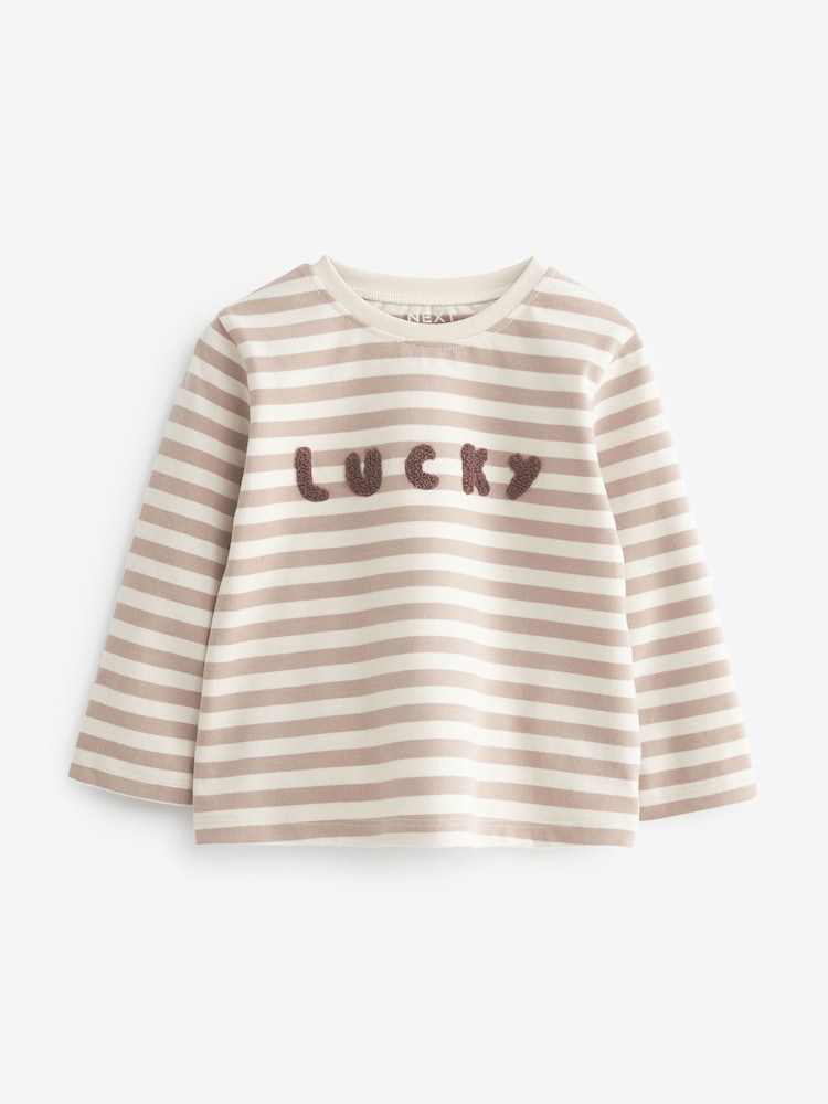 Cream nevtralna Apple - Znak dolg rokav; z dolgimi rokavi Cotton majica 3 komplet (3m-7let) - Slika 2 iz 6
