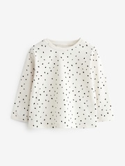 Cream nevtralna Apple - Znak dolg rokav; z dolgimi rokavi Cotton majica 3 komplet (3m-7let) - Slika 4 iz 6
