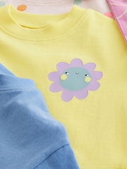 Blue Bunny Character 100% Cotton Short Sleeve T-Shirts 4 Pack (3mths-7yrs) - Image 4 of 5