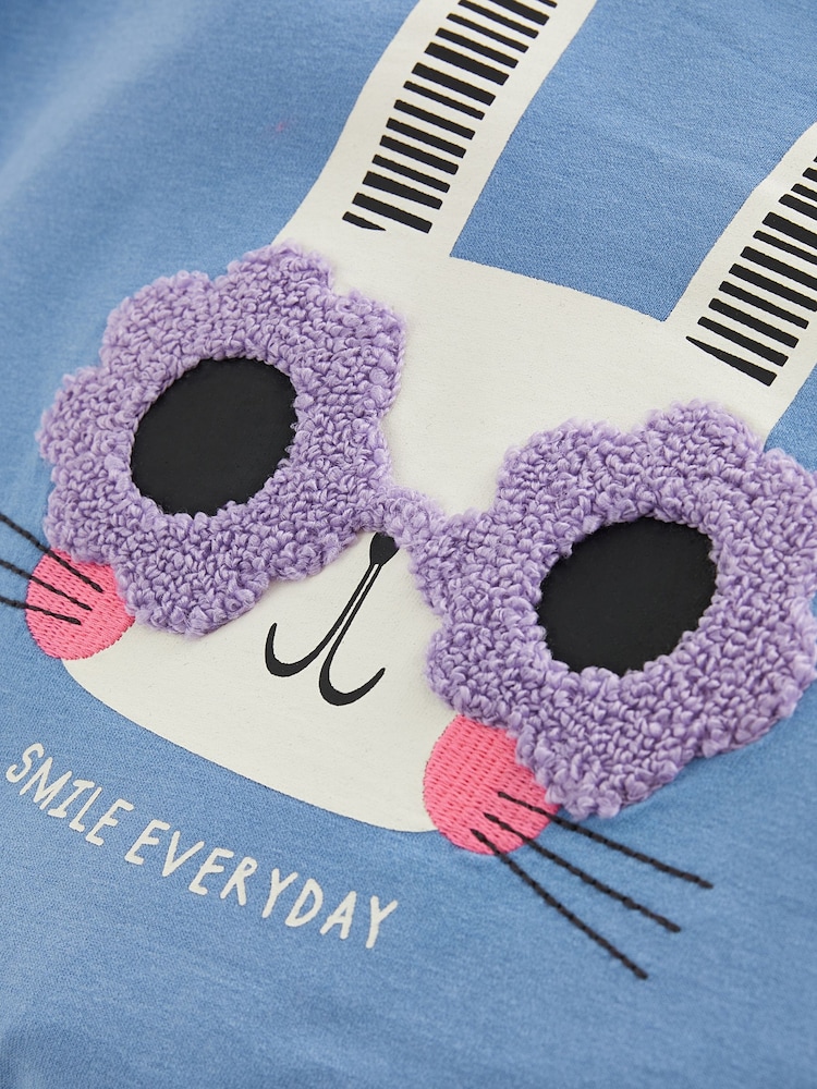 Blue Bunny Character 100% Cotton Short Sleeve T-Shirts 4 Pack (3mths-7yrs) - Image 5 of 5