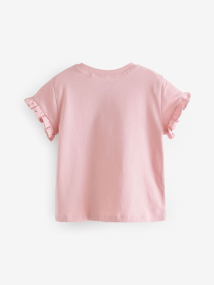 Pink Bunny 100% Cotton T-Shirts 4 Pack (3mths-7yrs) - Image 2 of 3