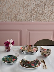 Clarke and Clarke Emerald Green & Blush Pink Passiflora 12 Piece Set - Image 1 of 2
