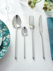Clarke & Clarke Silver Igneous 16 Piece Cutlery Set - Image 1 of 2