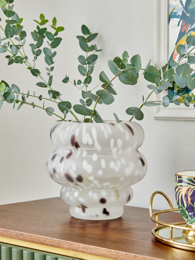 Clarke & Clarke White Confetti Wobble Vase - Image 1 of 3