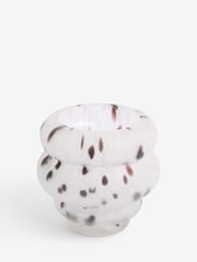 Clarke & Clarke White Confetti Wobble Vase - Image 2 of 3