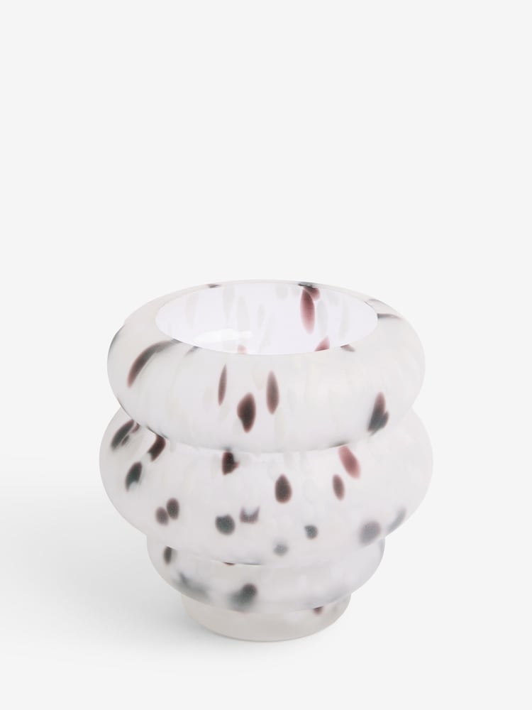 Clarke & Clarke White Confetti Wobble Vase - Image 2 of 3