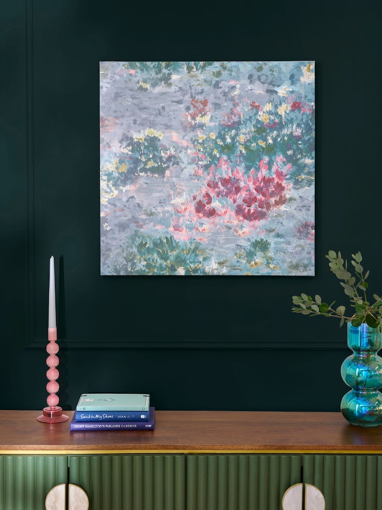 Clarke and Clarke Green Canvas Wall Art - Image 1 of 3