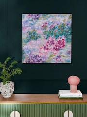 Clarke and Clarke Pink Canvas Wall Art - Image 1 of 2