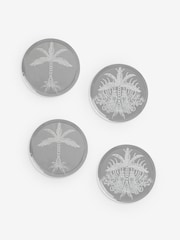Clarke & Clarke Mirror Leopardo Mirror Set of 4 Coasters - Image 2 of 2