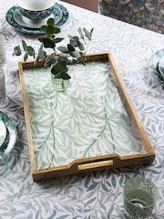 Clarke and Clarke Dove Grey William Morris Designs Willow Boughs Wooden Tray - Image 1 of 2