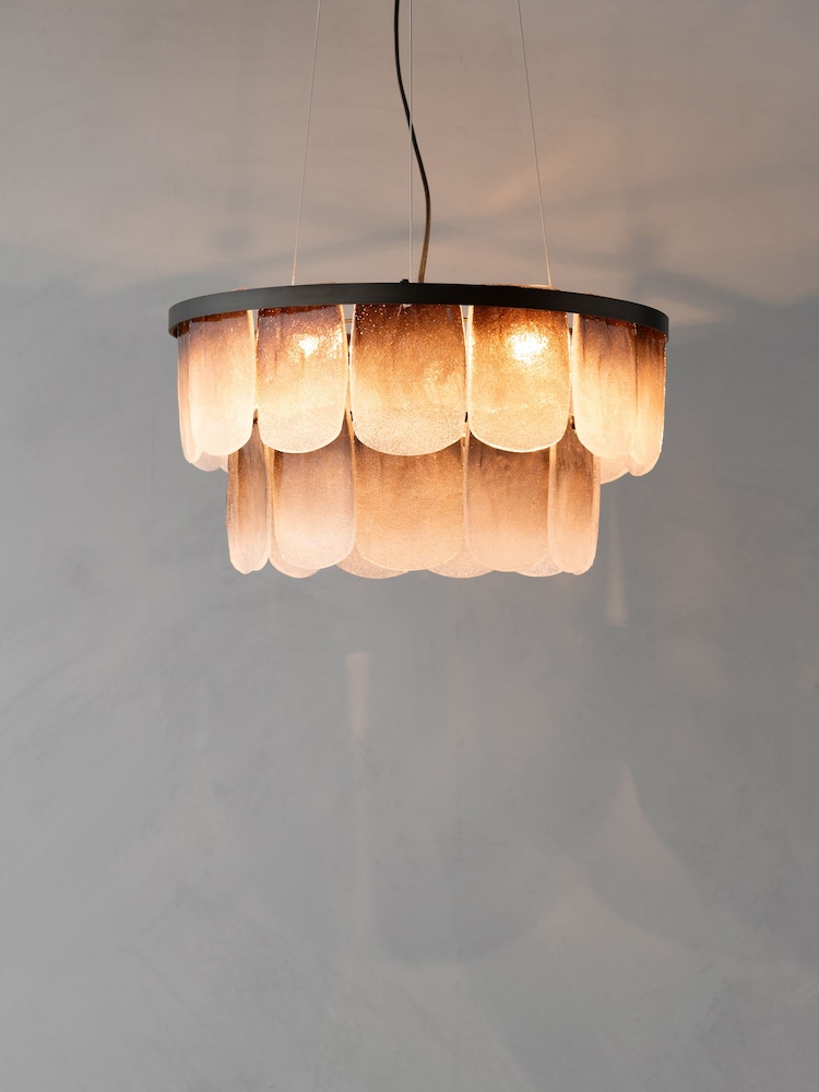 French Connection Brown Ombre Malandi Chandelier Light - Image 1 of 3