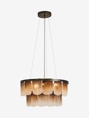 French Connection Brown Ombre Malandi Chandelier Light - Image 3 of 3