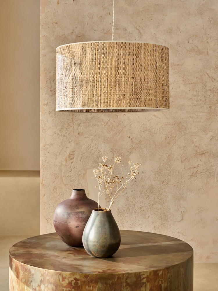 French Connection Natural Chana Easyfit Lamp Shade Ceiling Lights - Image 2 of 4