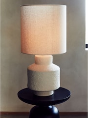 French Connection Cream Lamu Table Lamp - Image 1 of 3