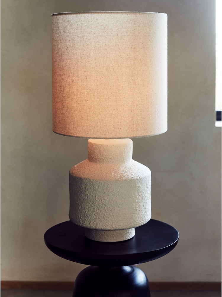 French Connection Cream Lamu Table Lamp - Image 1 of 3
