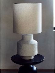 French Connection Cream Lamu Table Lamp - Image 2 of 3