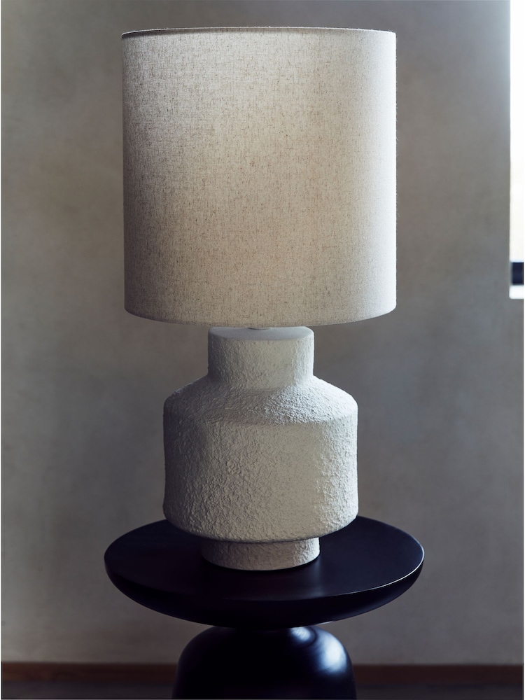 French Connection Cream Lamu Table Lamp - Image 2 of 3