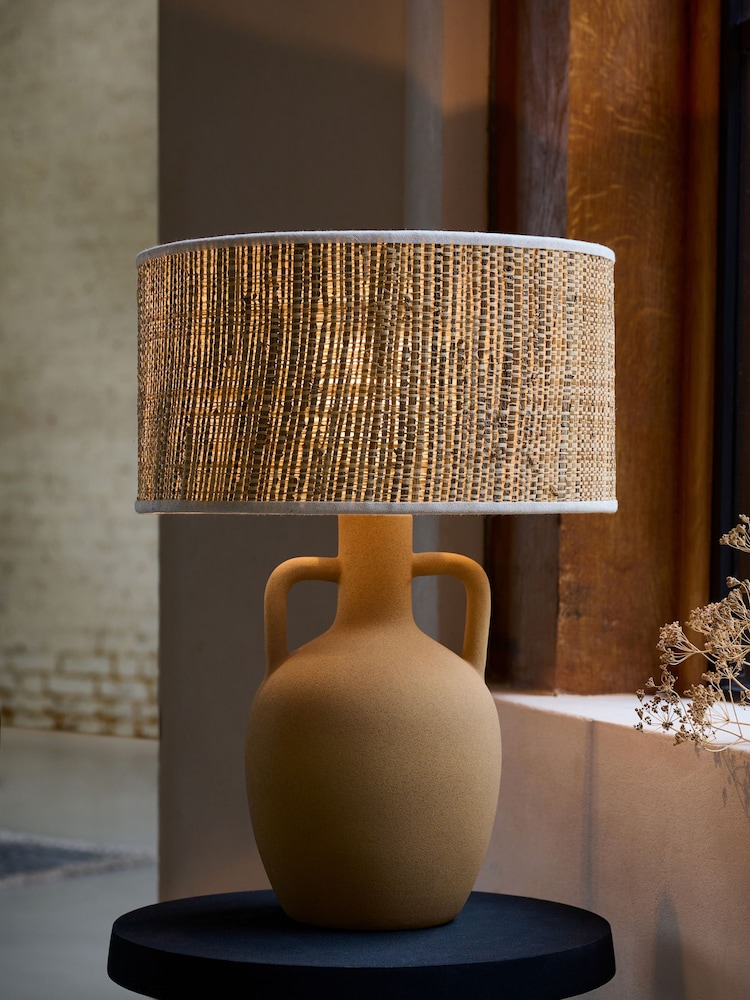 French Connection Natural Teracotta Chana Table Lamp - Image 1 of 4