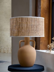 French Connection Natural Teracotta Chana Table Lamp - Image 2 of 4