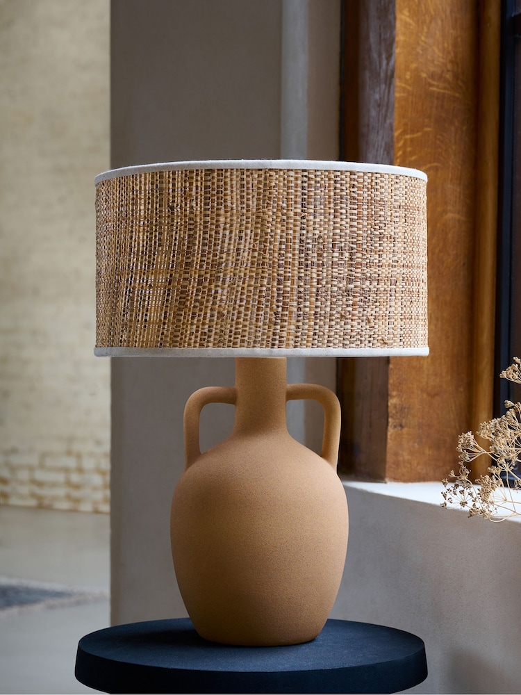 French Connection Natural Teracotta Chana Table Lamp - Image 2 of 4