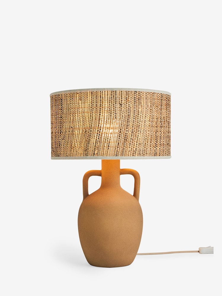 French Connection Natural Teracotta Chana Table Lamp - Image 4 of 4