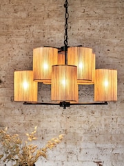 French Connection Natural Kinsha Ceiling Pendant Light - Image 1 of 5